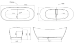 Ванна Salini Noemi S-Sense 186x81 101811G белая