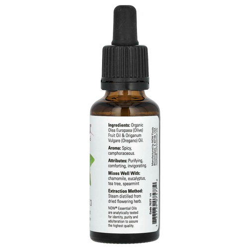 NOW Foods, эфирные масла, масло орегано, 30 мл (1 жидк. унция)