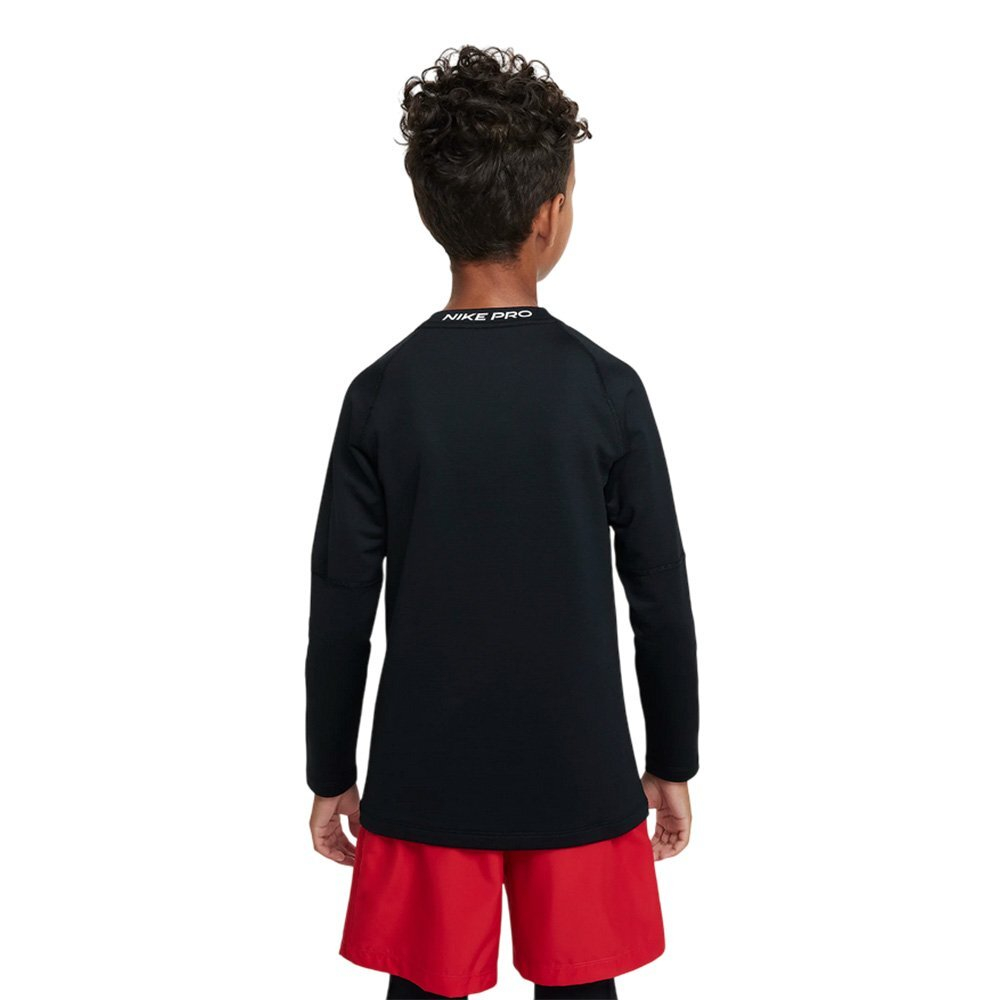 Баскетбольная детская футболка Nike Pro Warm T-shirt Black