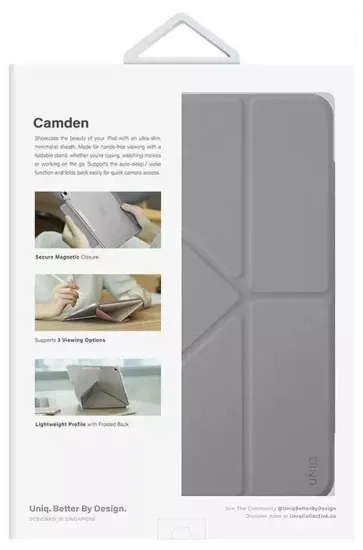 Uniq Чехол Uniq Camden для iPad 10.9 (2022 10th Gen), серый