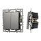 Механизм выключателя двухклавишный непроходной SWT-MK02-PL-GR (250V, 16A) Arlight 043726