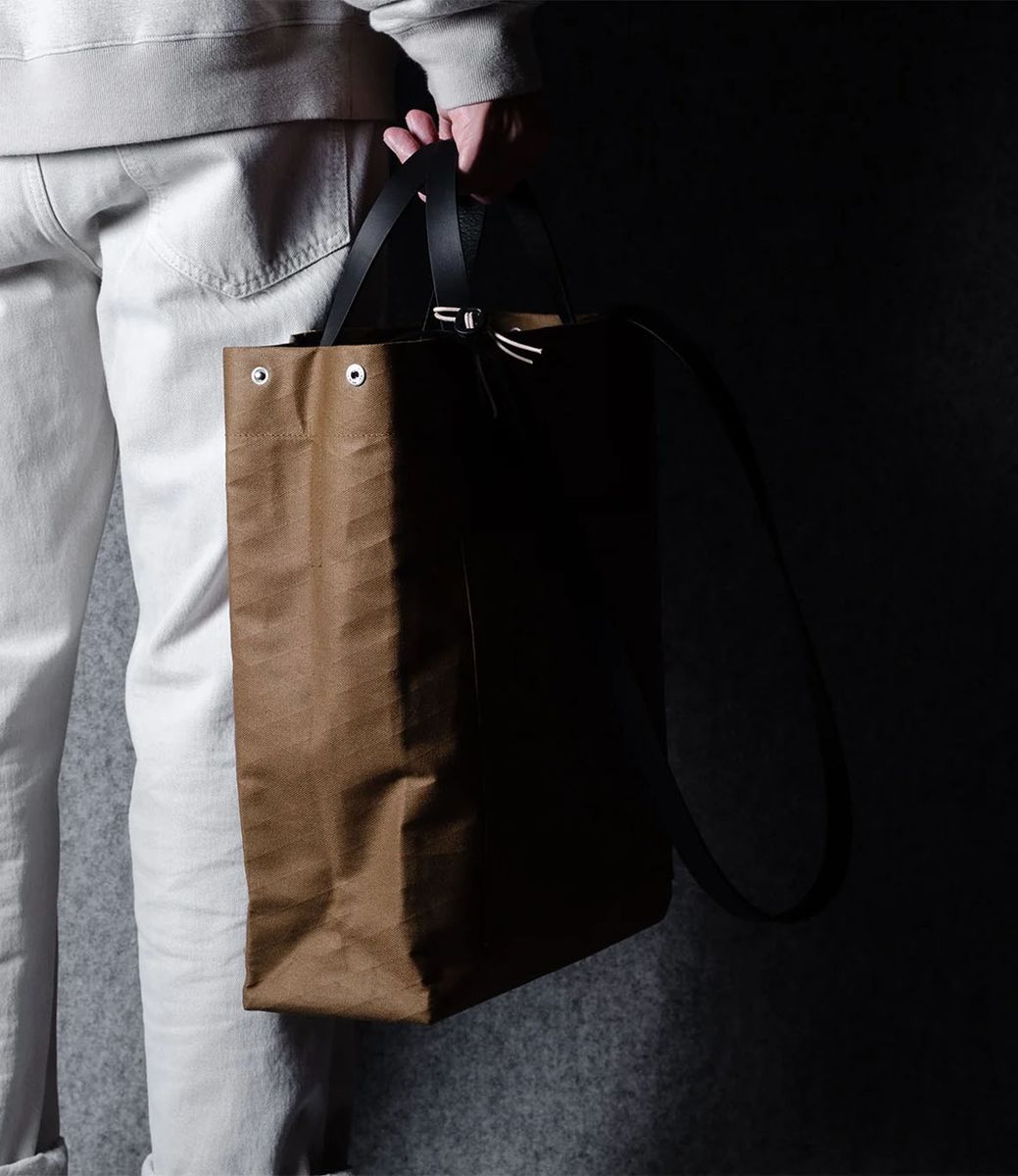 Hard Graft Keeper Tote Bag Brownish — сумка-тоут