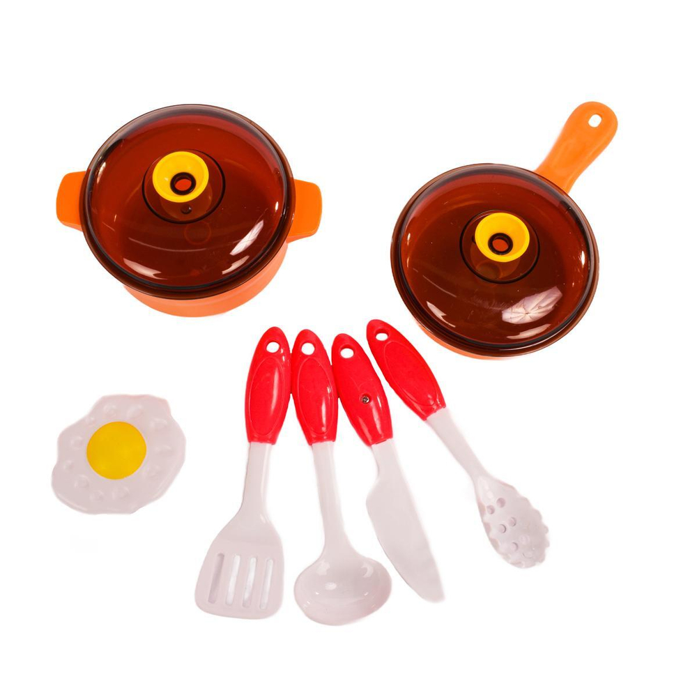 Набор "Кухня Girl's club" на бат. в ком.: набор аксессуаров 30 пред. вода, 40,5*15*24,8см, коробка