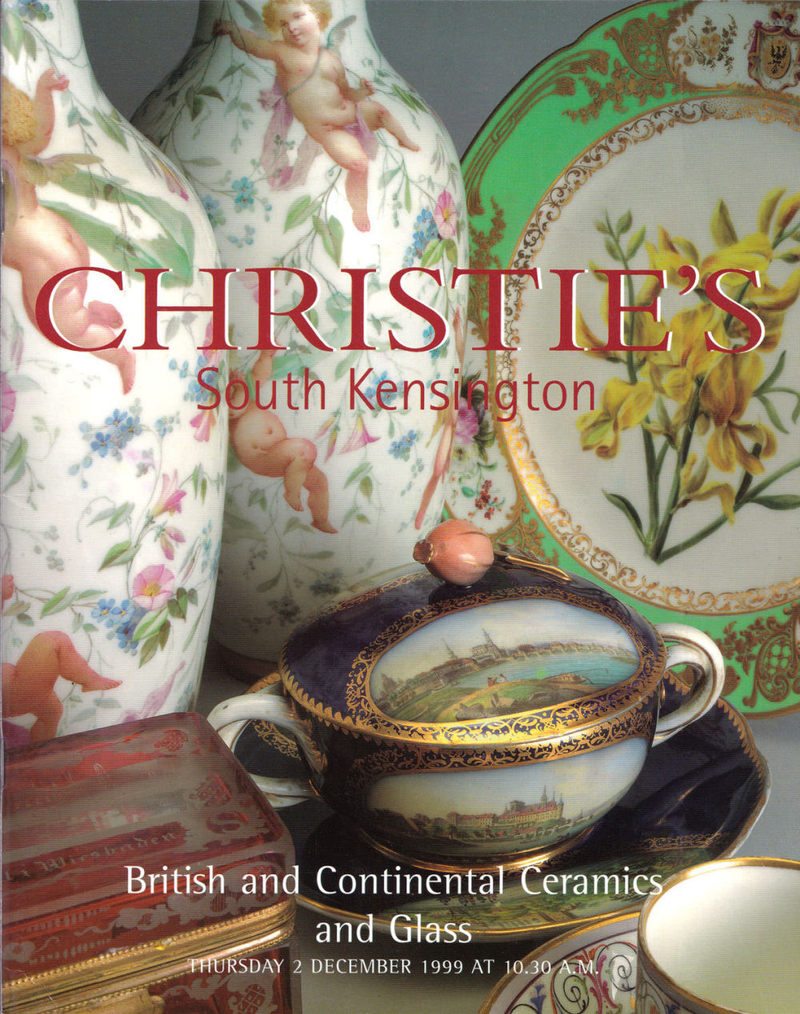 Каталог аукциона Christie's, Лондон, Британский и европейский фарфор, стекло от 2 декабря 1999 года