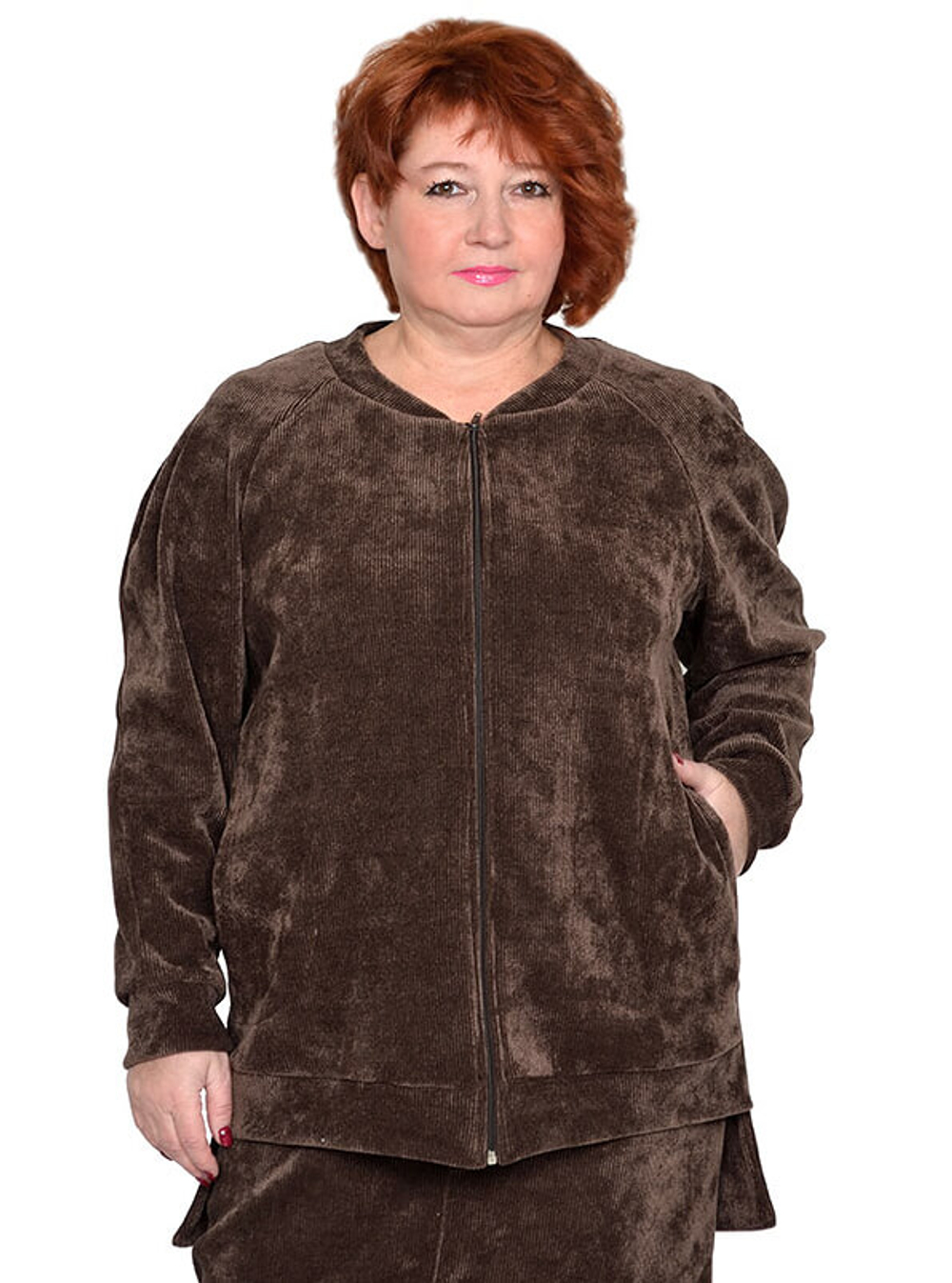 Бомбер из микровельвета Эбигейл