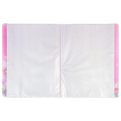 Папка с 30 вкладышами Calligrata Цветы А4, пластик, 400 мкм, МИКС_