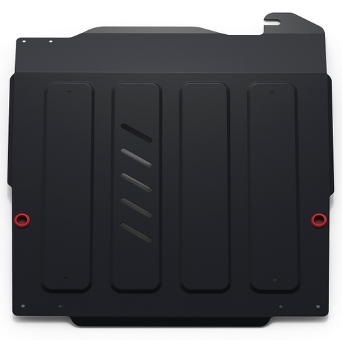 Защита картера и КПП АвтоБроня для Hyundai Sonata IV EF рестайлинг (V - 2.0; 2.7) 2001-2013, штампованная, сталь 1.8 мм, с крепежом, 111.02310.2