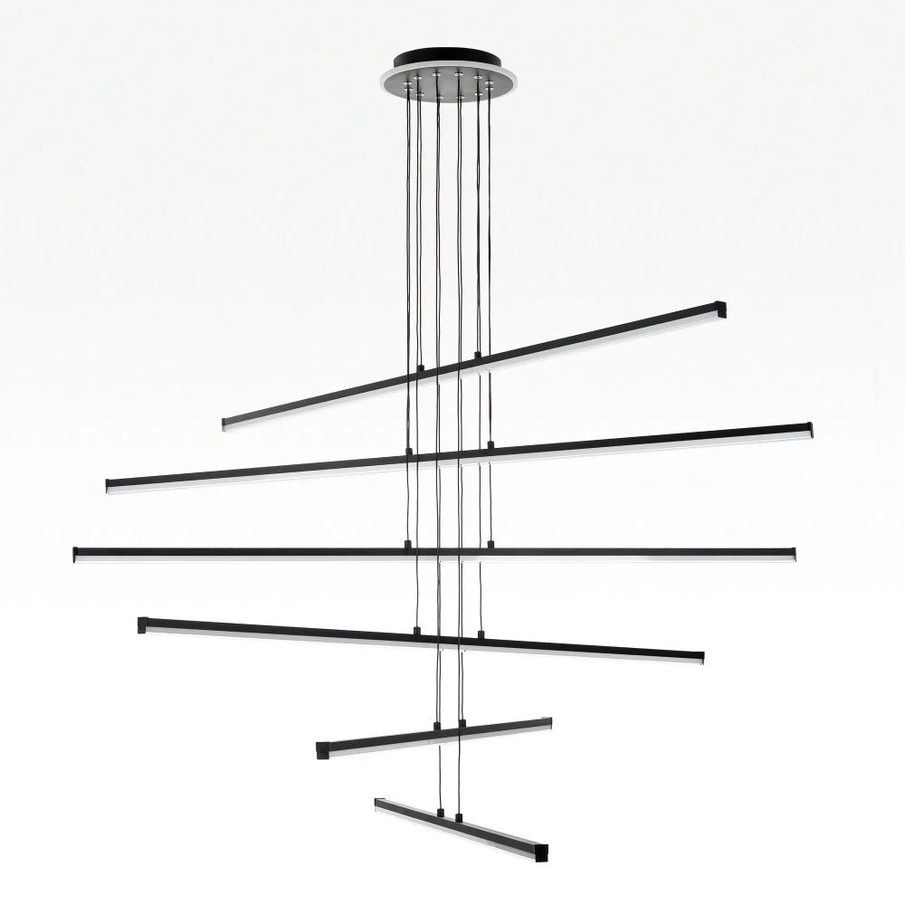 Citilux Trent CL203761 LED Люстра подвесная с пультом Чёрная