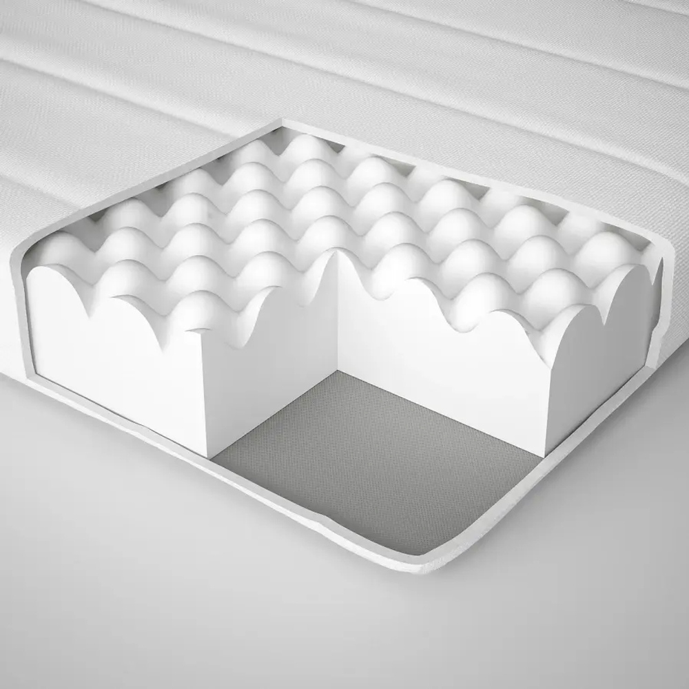 Матрас для односпальной кровати - AFJALL  IKEA/ АФЬЕЛЛЬ ИКЕА, 90x200 см, белый