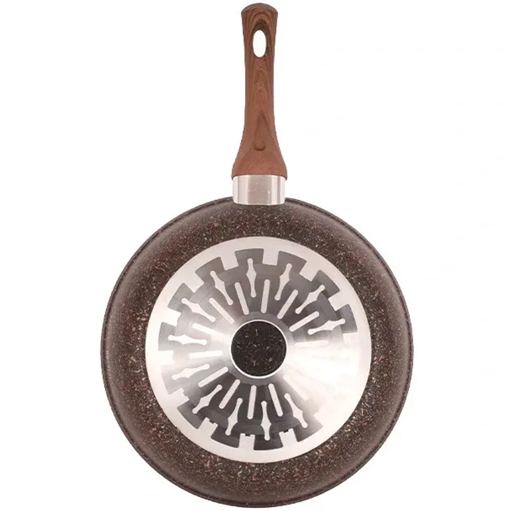 Сковорода 28*6,5см с ручкой «Granit Ultra Induction» (red) сгаи280а