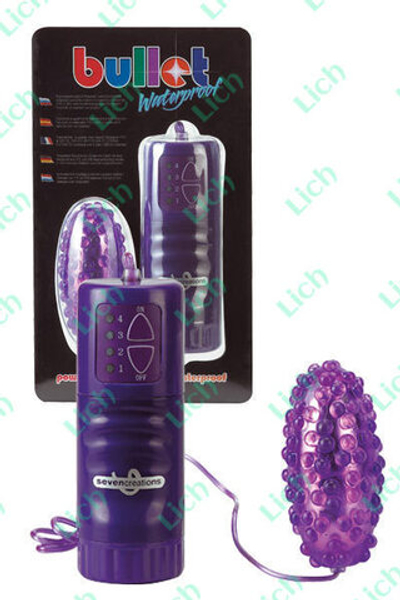 Фиолетовое водонепроницаемое виброяйцо