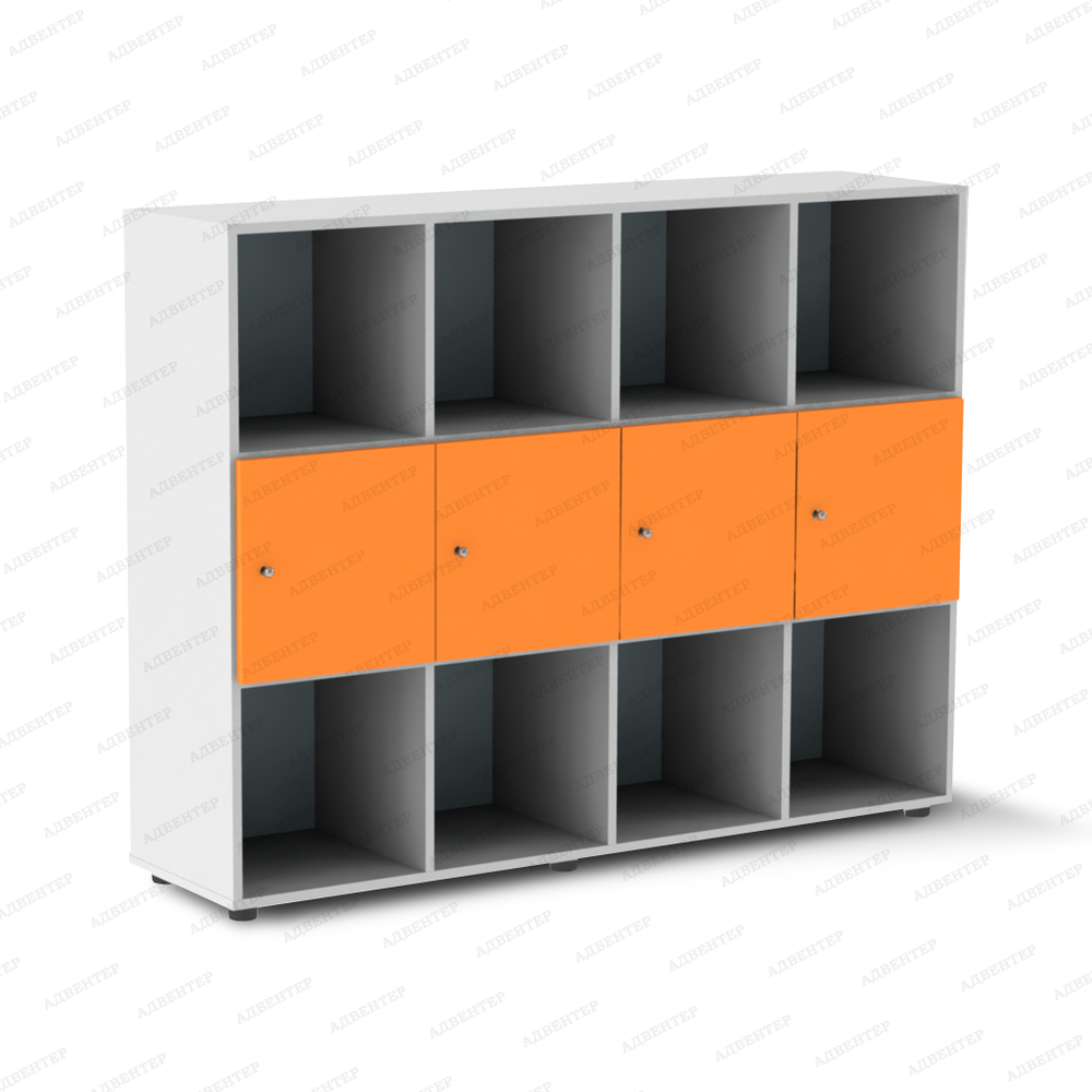 белый/оранжевый односторонний