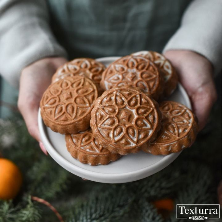 Пряничные доски и скалки с узорами Tекстурра