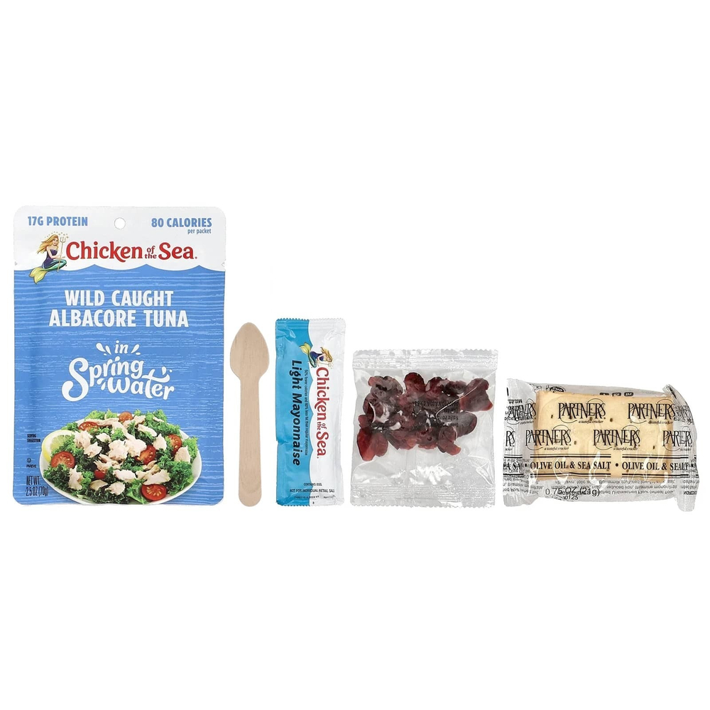 Chicken of the Sea, Packet Up! ™, набор для салата из белого тунца, 1 набор, 116 г (4,1 унции)