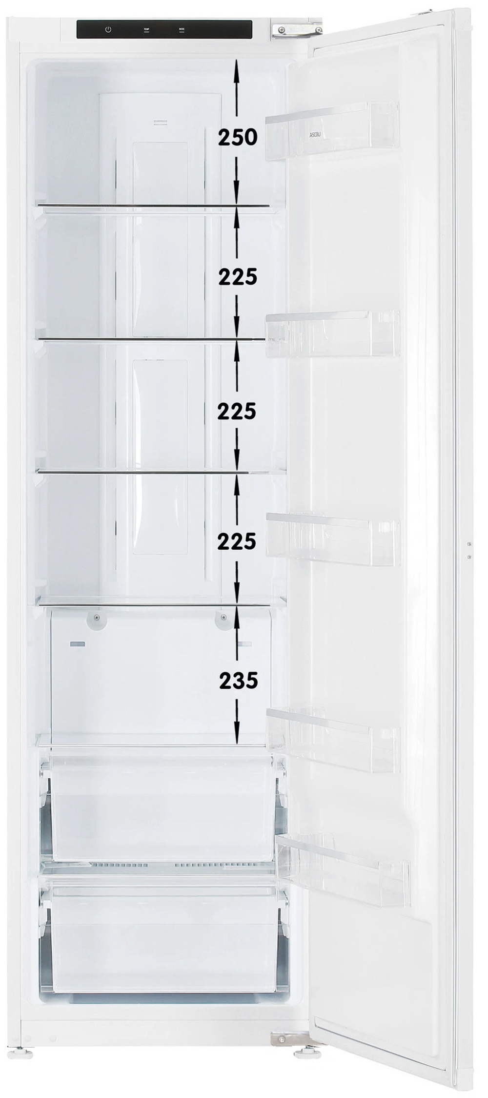 Встраиваемый однокамерный холодильник Scandilux RBI388