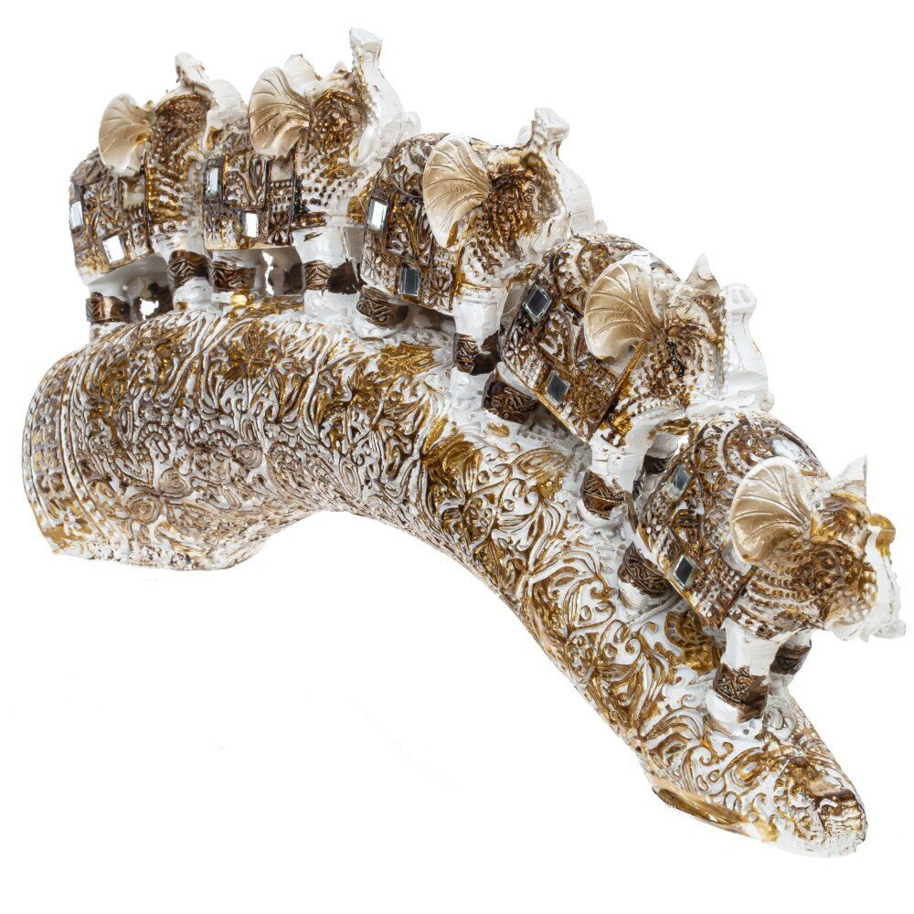 GAEM Фигурка декоративная "5 слонов", L22 W5 H9 см