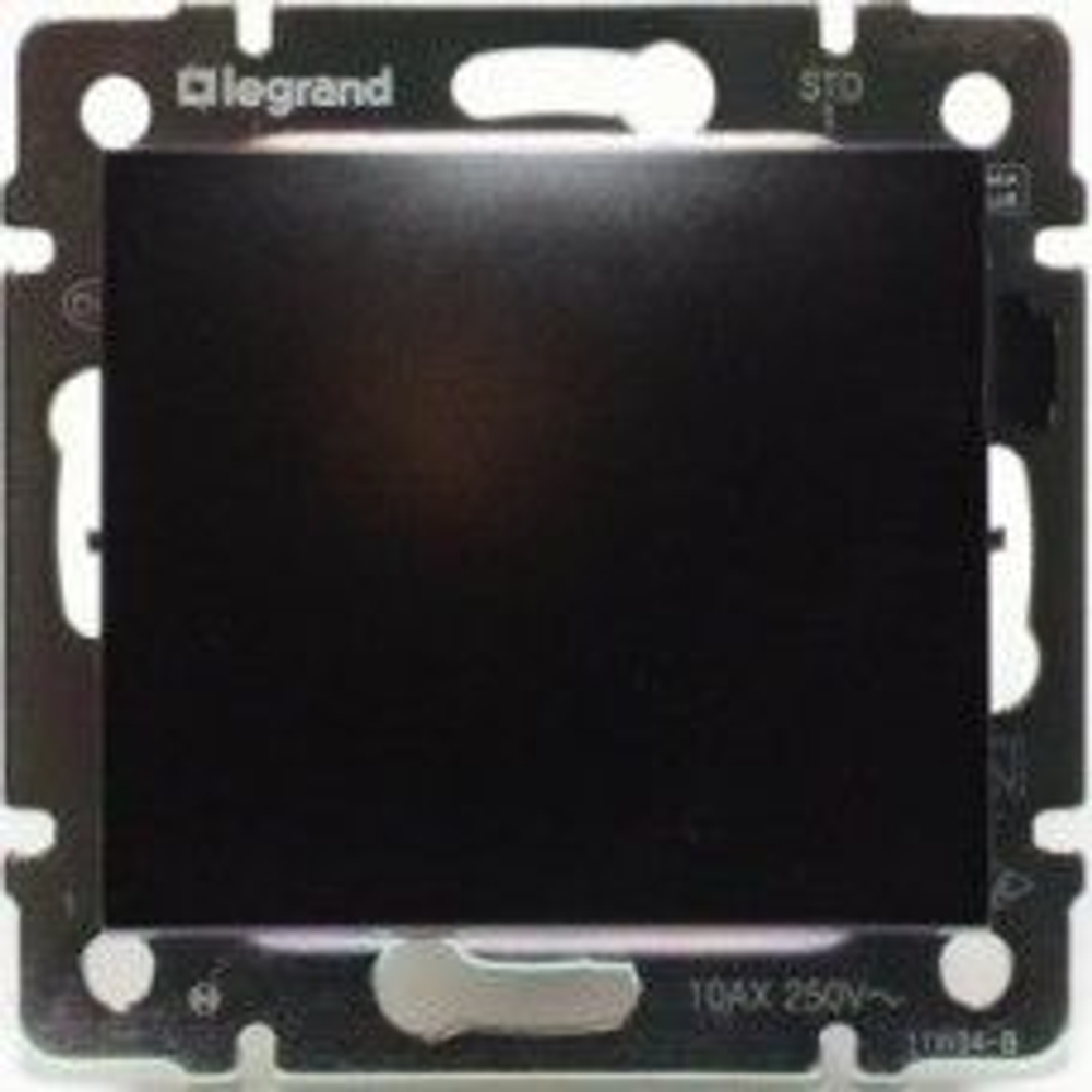 0306 Выкл 1 кл прох (Чёрный)