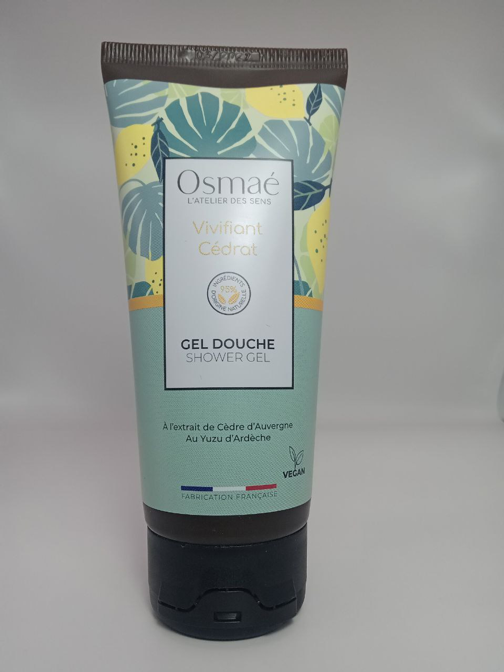 Гель для душа Бодрящий Цитрон Osmaé Vivifiant Cédrat, 100 мл