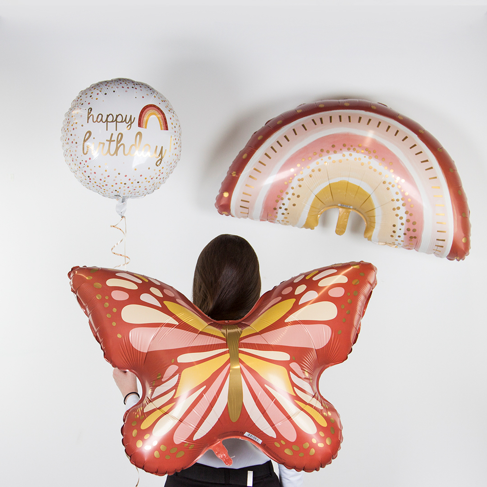 Шар (29""/74 см) Фигура, Бабочка Бохо, 1 шт. А092 В022