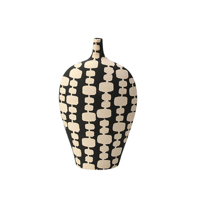 Ваза Black And White Narrow Mouth Vase B
