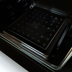 Электрический духовой шкаф встраиваемый GINZZU HOE-120 черный с конвекцией, 9 программ