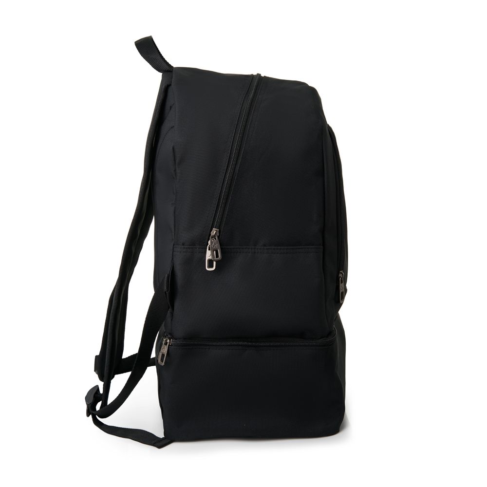 Рюкзак спорт. +ADRENALINA Reed, 4307-049, полиэстер, с отсеком для обуви, черный