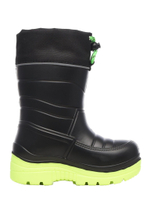 Сапоги детские из ЭВА, утепленные мехом Kaury "Каспер" 1337 У (Черно-зеленый)