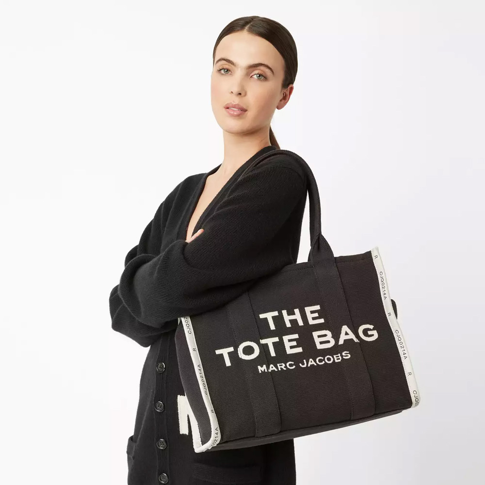 СУМКА MARC JACOBS THE JACQUARD LARGE TOTE BAG BLACK