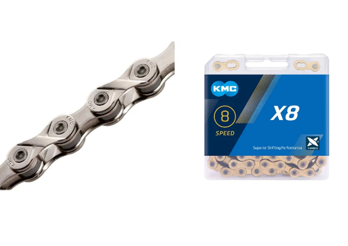 Цепь X8 KMC, 116 зв., 8 скор., в инд. Упак.