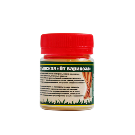 Мазь Монастырская "От варикоза". Пластик 40 мл.