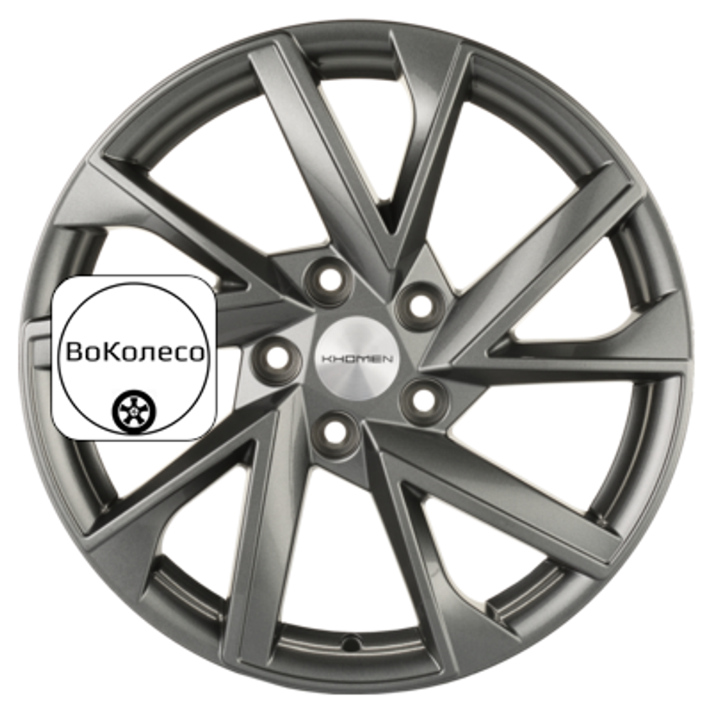 7x17/5x112 ET40 D57,1 KHW1714 (Kodiaq/Tiguan) Gray Khomen Wheels