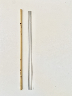 Проволока голая японская для цветов №22 (без оплетки, 45 см, 100 шт.)