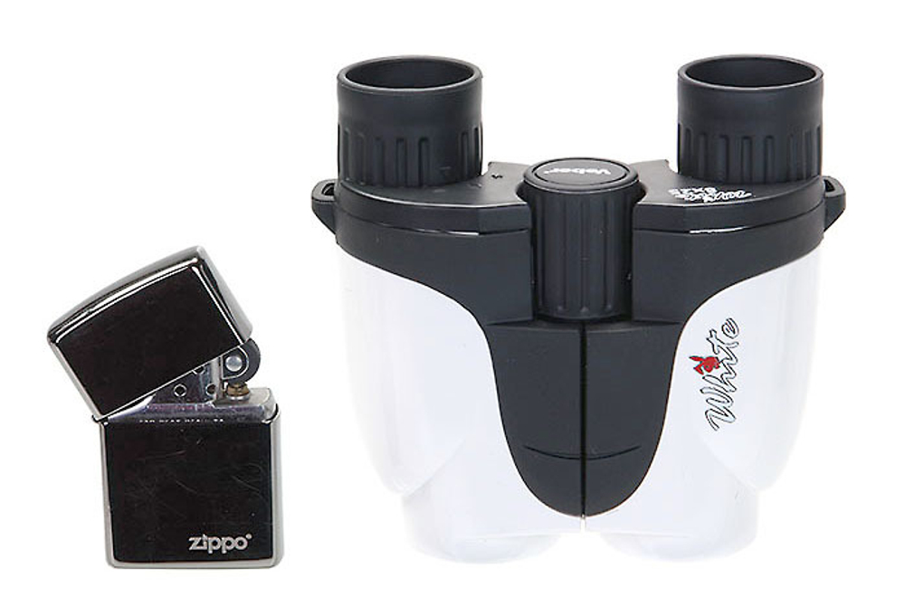 Бинокль Veber White 8x25 белый/черный [22300]