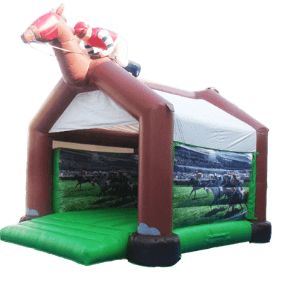 Коммерческий надувной батут "Лошадка" с крышей