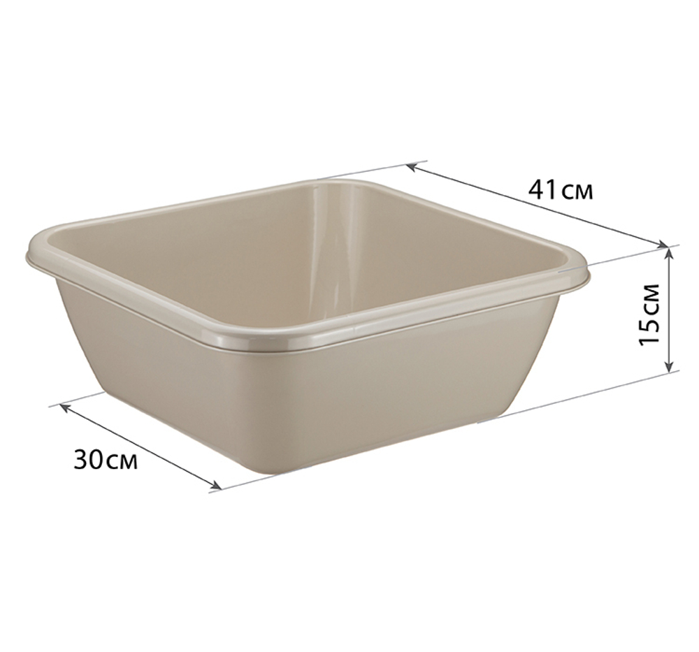 Таз квадратный 17л М2579