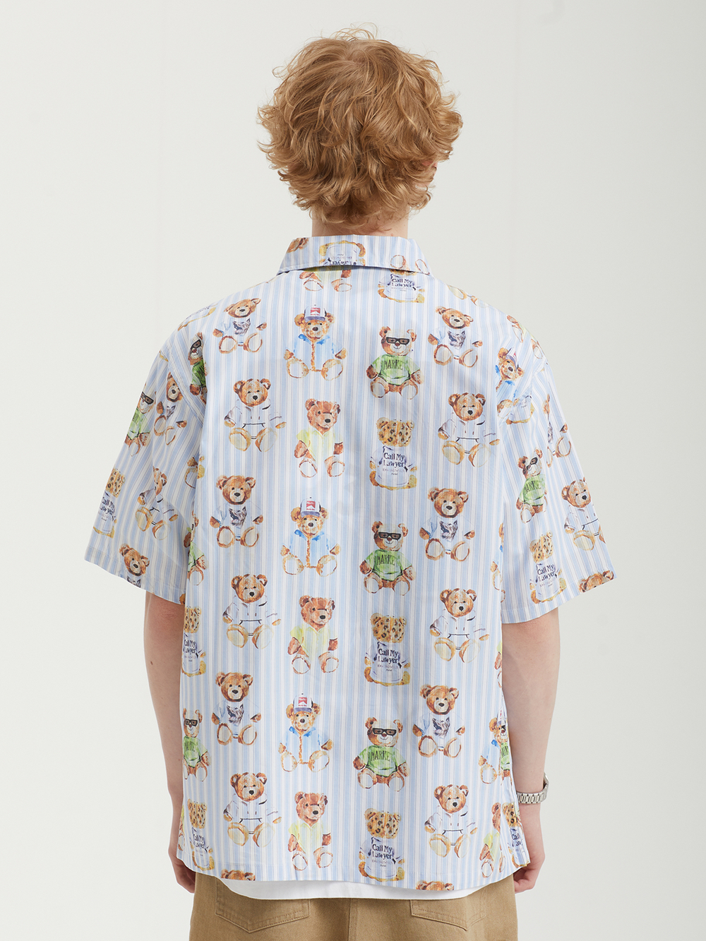 Мужская Рубашка Teddy Striped