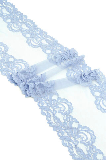 Эластичное кружево исландский голубой ширина 19 см