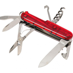 Нож Victorinox Climber, 91 мм, 14 функций, полупрозрачный красный