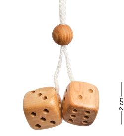 Народные промыслы ДР-516 Подвеска деревянная «Кубики» ср.