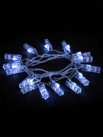 Гирлянда светодиодная "Прищепки" 3 м, 15LED, белый, 8 режимов, 250 В, IP20, TDM SQ0361-0093