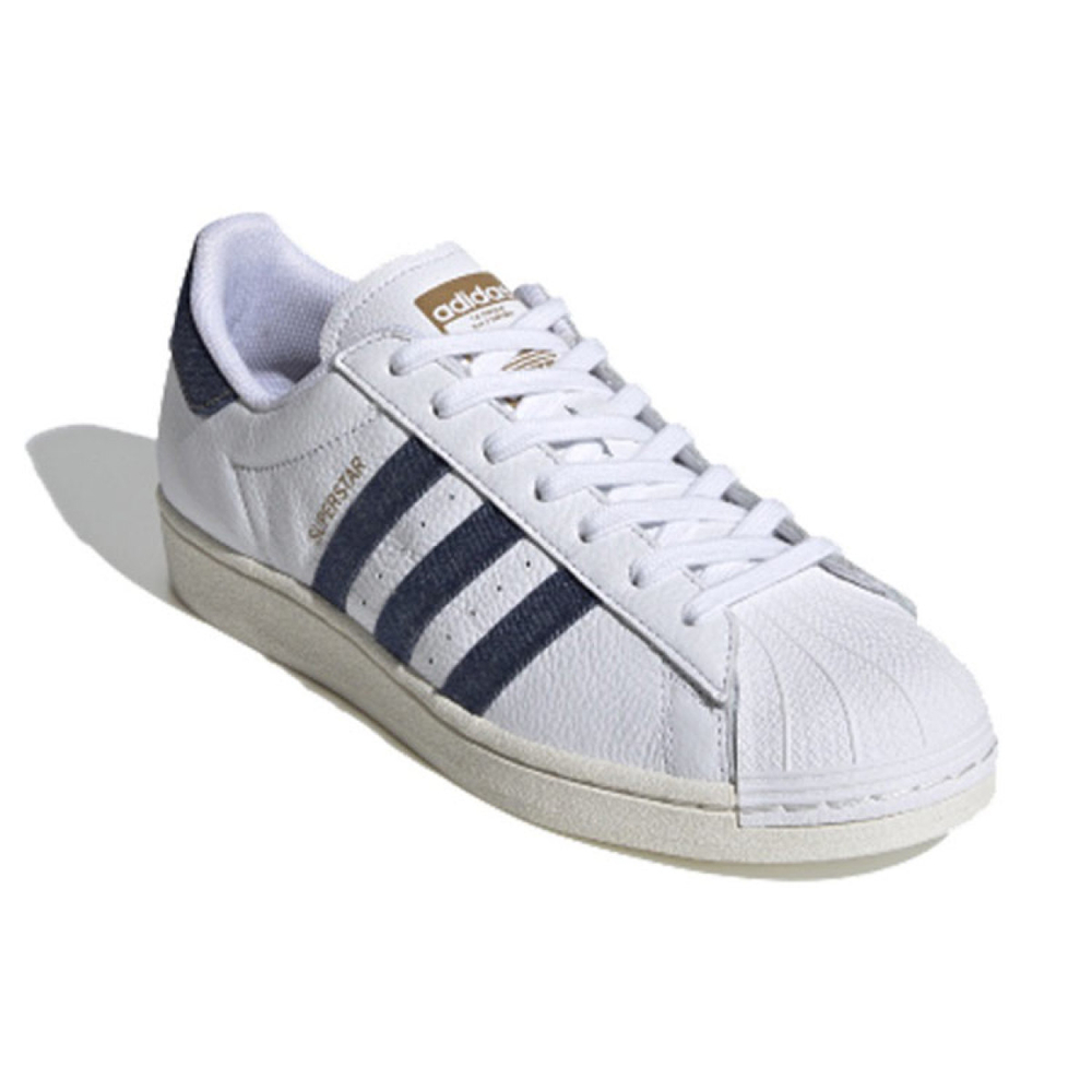 Кроссовки Adidas Originals Superstar White Dark Blue