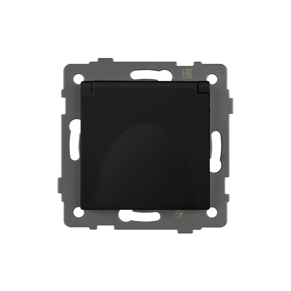 Механизм розетки влагозащищённый SCT-MCP-PL-BK-V (250V, 16A) (Arlight, -) 049835