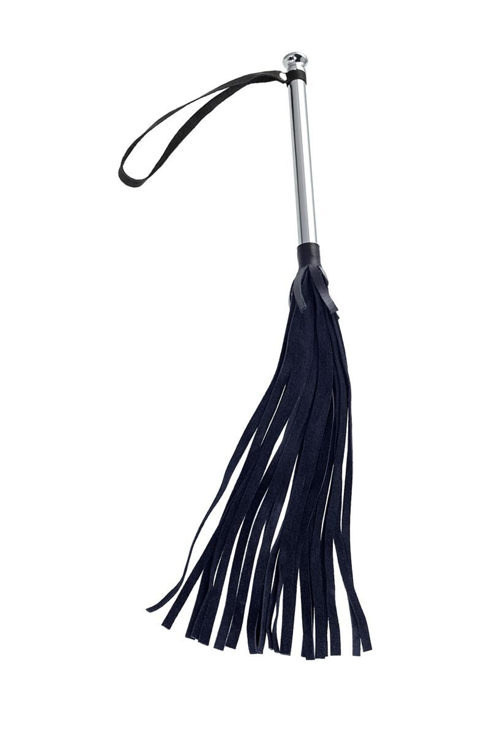 Велюровая плеть «Индиго» - 50 см. (Цвет: темно-синий)