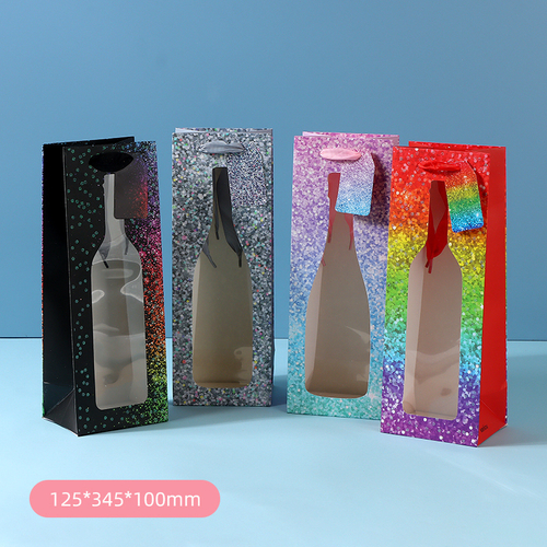 Подарочный пакет "Bottle Bag", 12.5*35 см