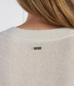 Хлопковый свитер furinan BOSS BLACK - белый(50485265)