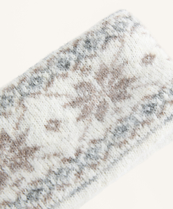 Oysho Жаккардовая повязка на голову, экрю