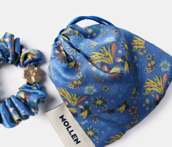 Резинка для волос Mollen Оммаж васильково-синяя