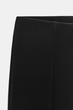 ZARA РАСКЛЕШЕННЫЕ ЛЕГИНСЫ СО ШВОМ, ЧЕРНЫЙ