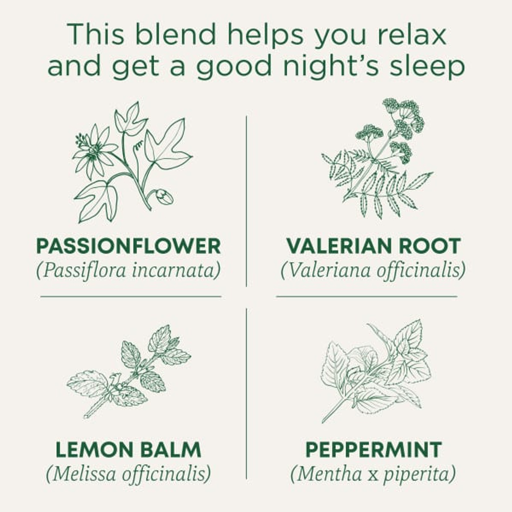 Traditional Medicinals, Organic Nighty Night Extra®, мелисса лекарственная и валериана, без кофеина, 16 чайных пакетиков, 24 г (0,85 унции)