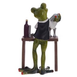 GAEM Фигурка декоративная "Лягушка", L9,5 W6,5 H16 см